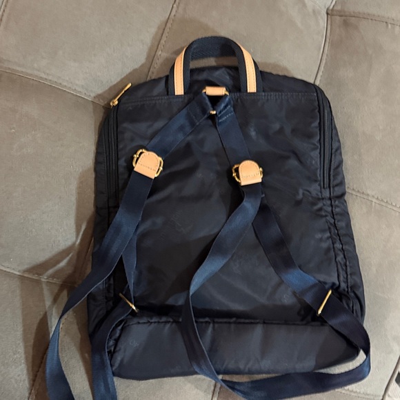 Navy and Tan Backpack - Picture 3 of 3